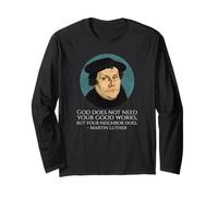 Citation de Martin Luther - Réforme protestante chrétienne Manche Longue