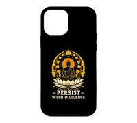 Citation de méditation de Pleine Conscience Bouddhiste persiste avec Diligence Coque pour iPhone 12 Mini