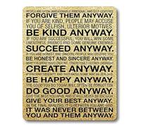 Citation De Mère Teresa Mouse Pad Base en Caoutchouc Tapis De Souris Douce Tapis Souris pour Bureau Pc Travail 25X30Cm