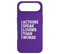 Citation de Motivation Actions Speak Louder Than Words Coque pour iPhone Air