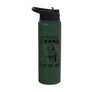 Citation de motivation amusante Que les ponts que je brûle Stainless Steel Insulated Water Bottle