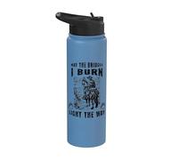 Citation de motivation amusante Que les ponts que je brûle Stainless Steel Insulated Water Bottle