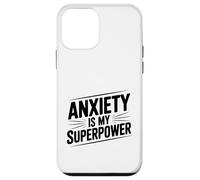 Citation de Motivation Anxiety is My Superpower Coque pour iPhone 12 Mini