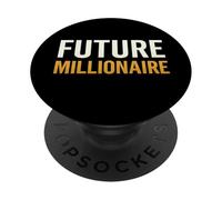 Citation de Motivation audacieuse Future Millionaire PopSockets PopGrip Adhésif