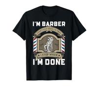 Citation de Motivation Barber I Stop When I'm Done Design T-Shirt