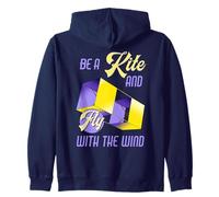 Citation de motivation Be a Kite and Fly with the Wind Sweat à Capuche