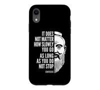 Citation de Motivation Confucius Do Not Stop Coque pour iPhone XR