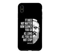 Citation de Motivation Confucius Do Not Stop Coque pour iPhone XS Max