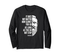 Citation de Motivation Confucius Do Not Stop Manche Longue