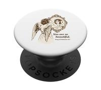 Citation de Motivation de la Bible Vintage Angelcore Esthétique PopSockets PopGrip Adhésif