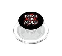 Citation de Motivation de la Typographie Grunge briser Le Moule PopSockets PopGrip pour MagSafe