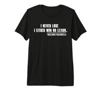 Citation de Motivation de Nelson Mandela T-Shirt Haut de Gamme