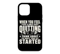 Citation de Motivation de Remise en Forme Pourquoi Vous Avez commencé l'entraînement Coque pour iPhone 12 Mini