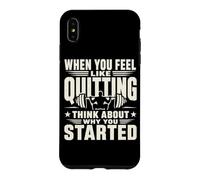 Citation de Motivation de Remise en Forme Pourquoi Vous Avez commencé l'entraînement Coque pour iPhone XS Max