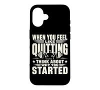 Citation de Motivation de Remise en Forme Pourquoi Vous Avez commencé l'entraînement Coque pour iPhone 16
