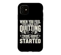 Citation de Motivation de Remise en Forme Pourquoi Vous Avez commencé l'entraînement Coque pour iPhone 11