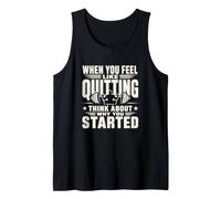 Citation de Motivation de Remise en Forme Pourquoi Vous Avez commencé l'entraînement Débardeur