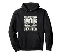 Citation de Motivation de Remise en Forme Pourquoi Vous Avez commencé l'entraînement Sweat à Capuche