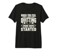 Citation de Motivation de Remise en Forme Pourquoi Vous Avez commencé l'entraînement T-Shirt Haut de Gamme