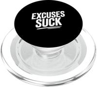 Citation de Motivation Excuses Suck PopSockets PopGrip pour MagSafe