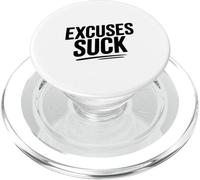 Citation de Motivation Excuses Suck PopSockets PopGrip pour MagSafe