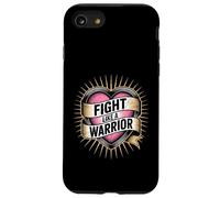Citation de Motivation « Fight Like a Warrior Strong Heart » Coque pour iPhone SE (2020) / 7/8
