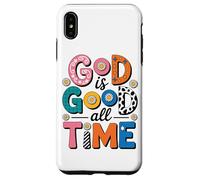 Citation de Motivation God is Good All The Time Coque pour iPhone XS Max