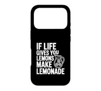 Citation de Motivation If Life Gives You Lemons Make Lemonade Coque pour iPhone 17 Pro