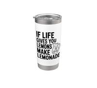 Citation de motivation If Life Gives You Lemons Make Lemonade Gobelet isotherme en acier inoxydable double paroi