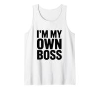 Citation de Motivation I'm My Own Boss pour Entrepreneurs Débardeur
