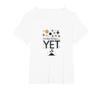 Citation de Motivation Im Not Perfect Yet The Power of Yet T-Shirt, Femme Grandes Tailles, Blanc, 3X