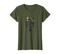 Citation de Motivation Im Not Perfect Yet The Power of Yet T-Shirt, Femme, Olive, XL