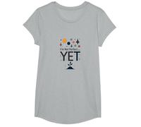 Citation de Motivation Im Not Perfect Yet The Power of Yet T-Shirt, Fille, Gris Chiné, S