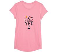 Citation de Motivation Im Not Perfect Yet The Power of Yet T-Shirt, Fille, Rose, M