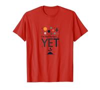 Citation de Motivation Im Not Perfect Yet The Power of Yet T-Shirt, Homme, Rouge, XXL