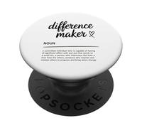 Citation De Motivation Inspirante De Difference Maker PopSockets PopGrip Adhésif