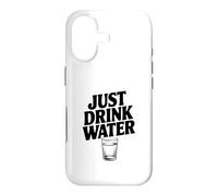 Citation de Motivation Just Drink Water Coque pour iPhone 17