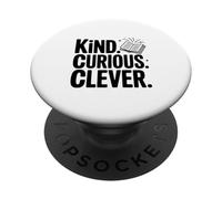 Citation de Motivation Kind Curious Clever Mindset PopSockets PopGrip Adhésif