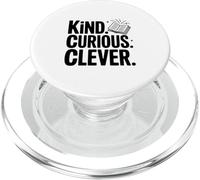 Citation de Motivation Kind Curious Clever Mindset PopSockets PopGrip pour MagSafe
