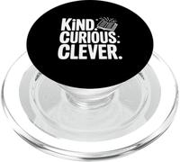 Citation de Motivation Kind Curious Clever Mindset PopSockets PopGrip pour MagSafe