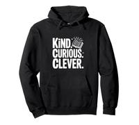 Citation de Motivation Kind Curious Clever Mindset Sweat à Capuche