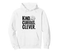 Citation de Motivation Kind Curious Clever Mindset Sweat à Capuche
