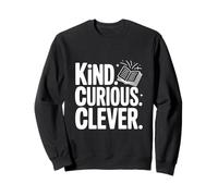 Citation de Motivation Kind Curious Clever Mindset Sweatshirt