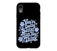 Citation de Motivation Mignonne Affirmation Positive Santé mentale Coque pour iPhone XR