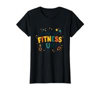 Citation de Motivation pour Faire du Fitness Une éducation Physique Amusante T-Shirt, Femme, Noir, M