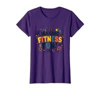 Citation de Motivation pour Faire du Fitness Une éducation Physique Amusante T-Shirt, Femme, Violet, S