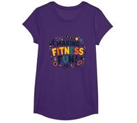 Citation de Motivation pour Faire du Fitness Une éducation Physique Amusante T-Shirt, Fille, Violet, M