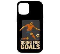 Citation de Motivation pour Joueur de Football Going for Goals Coque pour iPhone 12/12 Pro