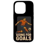 Citation de Motivation pour Joueur de Football Going for Goals Coque pour iPhone 14 Pro