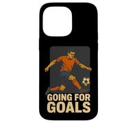 Citation de Motivation pour Joueur de Football Going for Goals Coque pour iPhone 14 Pro Max